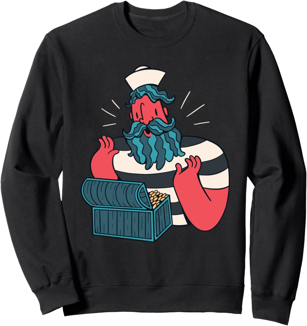 Retro Cartoon Matrosenschatz Sweatshirt