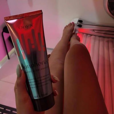 Onyx Sunphoria Solarium Creme ohne Selbstbräuner - Sonnencreme mit Bräunungsbeschleuniger - Extreme