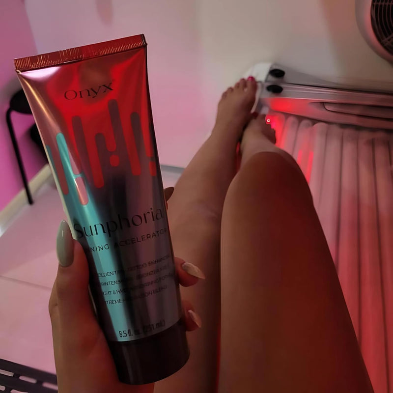 Onyx Sunphoria Solarium Creme ohne Selbstbräuner - Sonnencreme mit Bräunungsbeschleuniger - Extreme