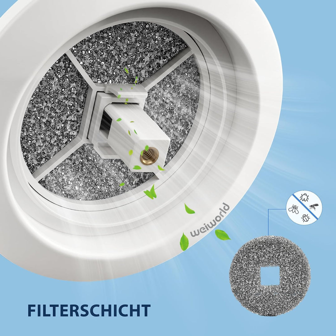100 mm passives Lüftungsgitter für eine kühle energieeffiziente Umgebung, mit Teleskoprohr aus Alumi