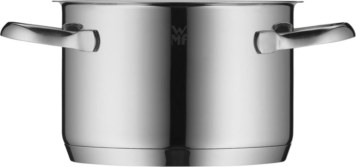 WMF Aparto Kochtopf klein 16cm, mit Glasdeckel, Bratentopf, Induktionsgeeignet, 1,4l, Cromargan Edel