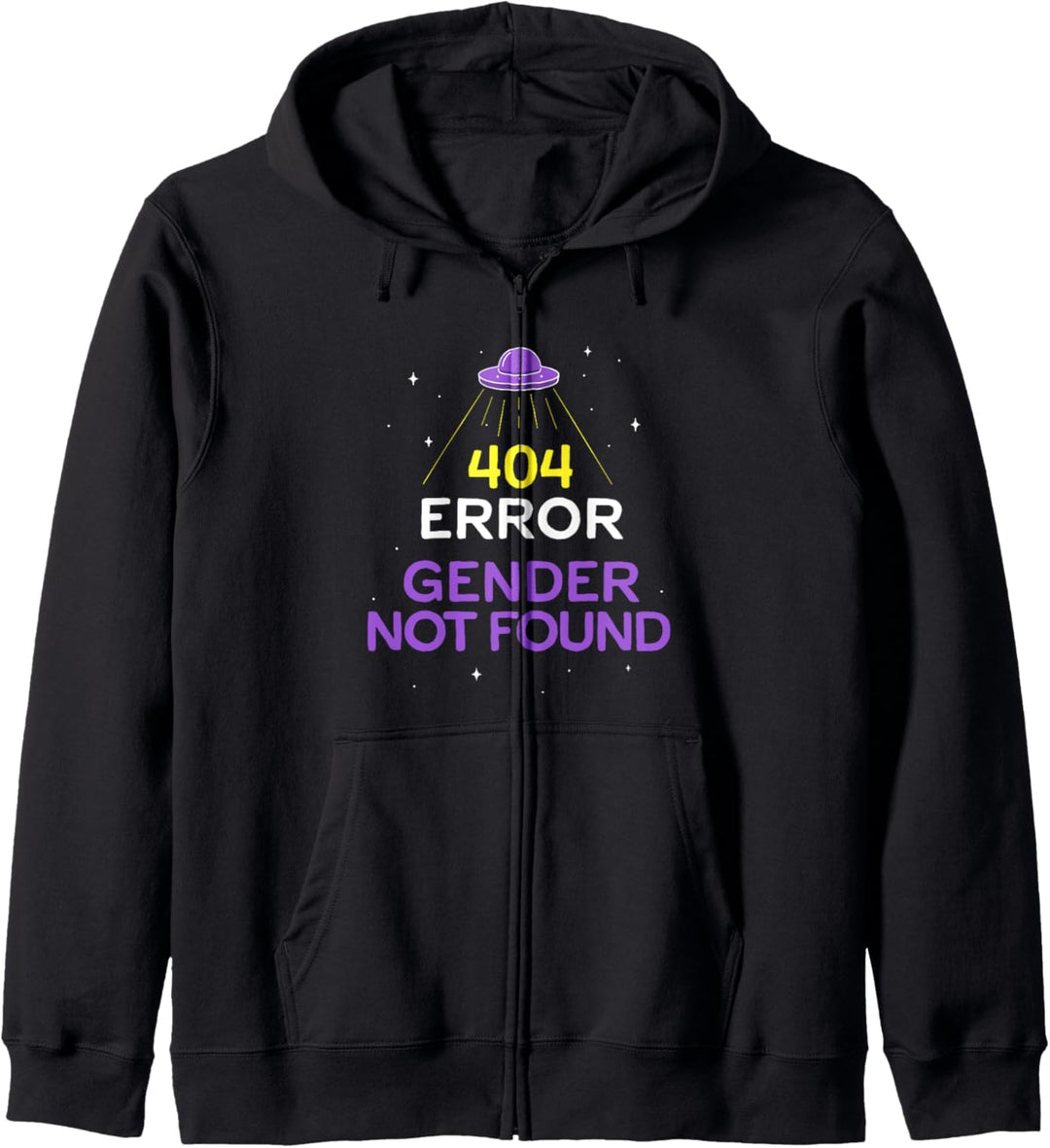 Nicht binäre Shirt Fehler 404 Geschlecht nicht gefunden Nicht Binär Kapuzenjacke