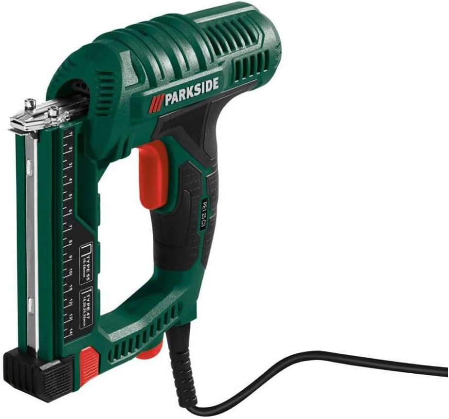 PARKSIDE Elektrotacker PET 25 C3 bis 35 mm Nägel 25 mm Klammern