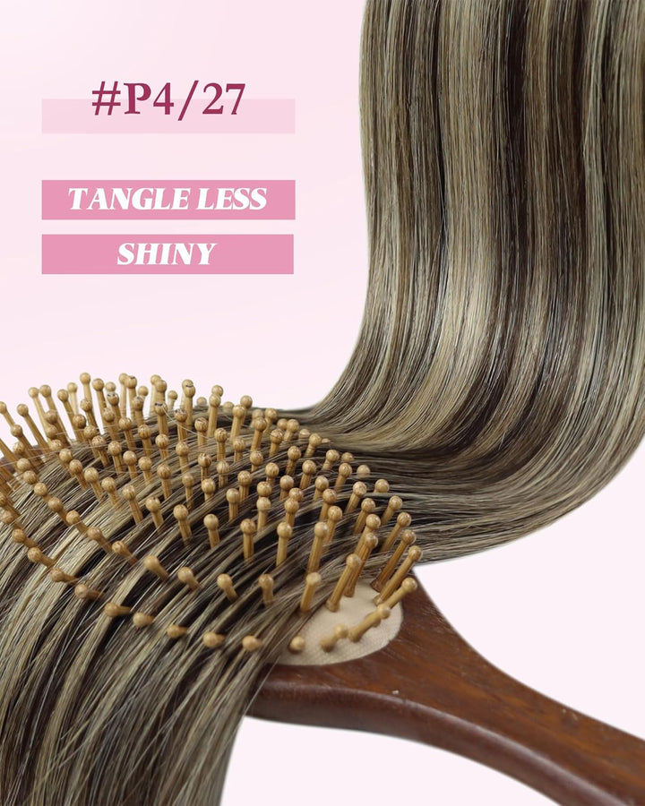 YoungSee Microring Extensions Dunkelbraun 55cm Micro Ring Hair Extensions Glatt Microring Loop Exten