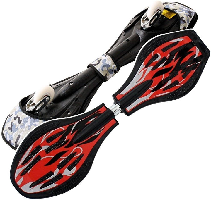 FunTomia Waveboard Original Mach1 Kugellager inkl. Tasche - Bis 120kg - (Verschiedene Farbdesigns) R