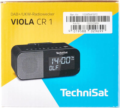 TechniSat VIOLA CR 1 – DAB+ Radiowecker mit Wireless Charging (UKW, Zwei Wecktimer, Snooze, Sleeptim