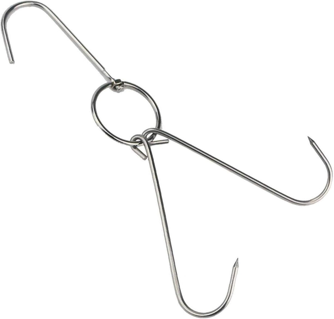 TIHOOD Doppel-Fleischhaken aus Edelstahl, 23,9 cm, 6 Stück 6 Packungen, 6 Packungen