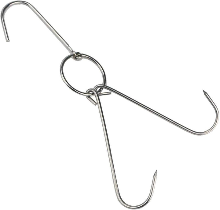 TIHOOD Doppel-Fleischhaken aus Edelstahl, 23,9 cm, 6 Stück 6 Packungen, 6 Packungen