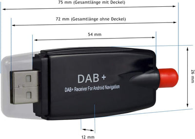 XOMAX XM-DAB03 DAB+ Digital Radio Receiver mit USB Anschluss/DAB+ Empfänger