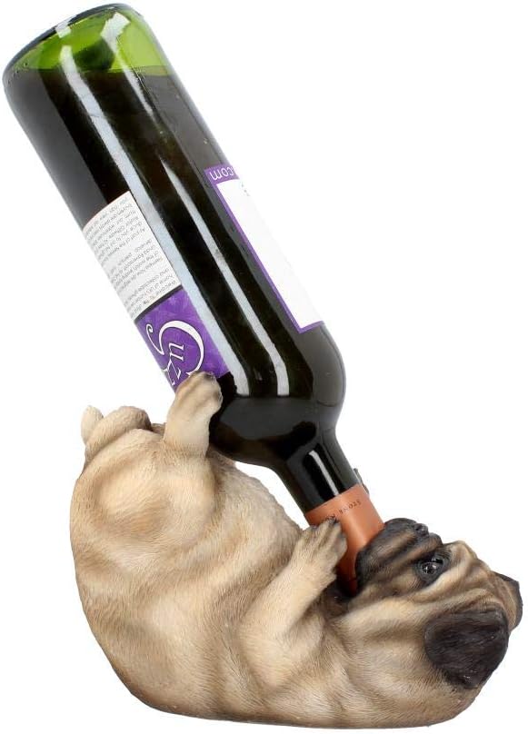 Nemesis Now Guzzlers Mops-Weinflaschenhalter, 21 cm, Rehkitz