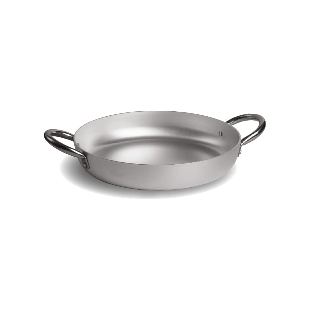 PARDINI Kochtopf aus Aluminium 28 cm Höhe 6 cm Dicke 3 mm mit 2 Griffen Profi-Linie 28cm, altezza 6c
