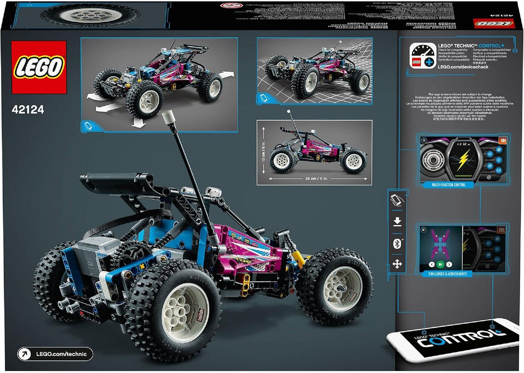 LEGO 42124 Technic Geländewagen, Control+ App-gesteuertes Rennauto Spielzeug für Jungen und Mädchen