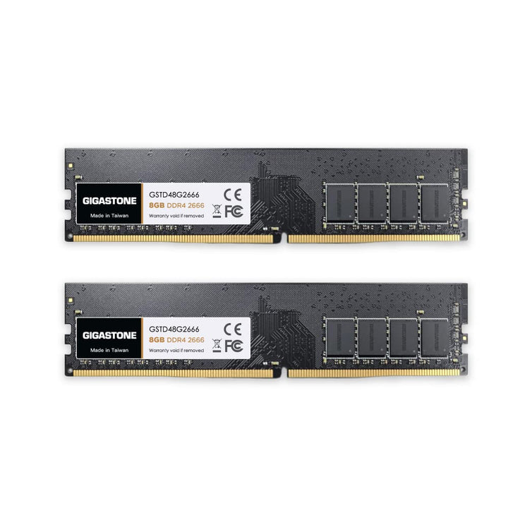 [DDR4 RAM] Gigastone Desktop RAM 16GB (2x8GB) DDR4 Ram 16GB DDR4-2666MHz PC4-21300 CL19 1.2V UDIMM 2