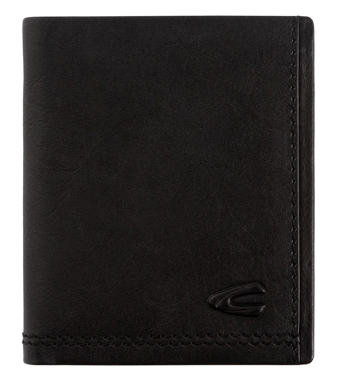 camel active bags Osaka Herren Geldbörse RFID Mittelgross Querformat Leder Schwarz 9,5 x 2 x 11 Schw