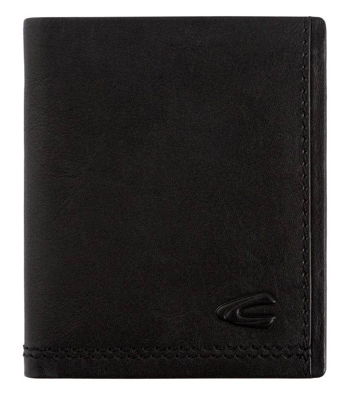 camel active bags Osaka Herren Geldbörse RFID Mittelgross Querformat Leder Schwarz 9,5 x 2 x 11 Schw