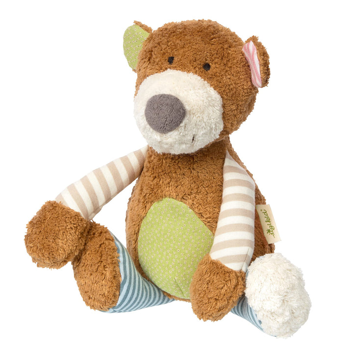 SIGIKID 38768 Kuscheltier Bär Green Mädchen und Jungen Babyspielzeug empfohlen ab Geburt mehrfarbig