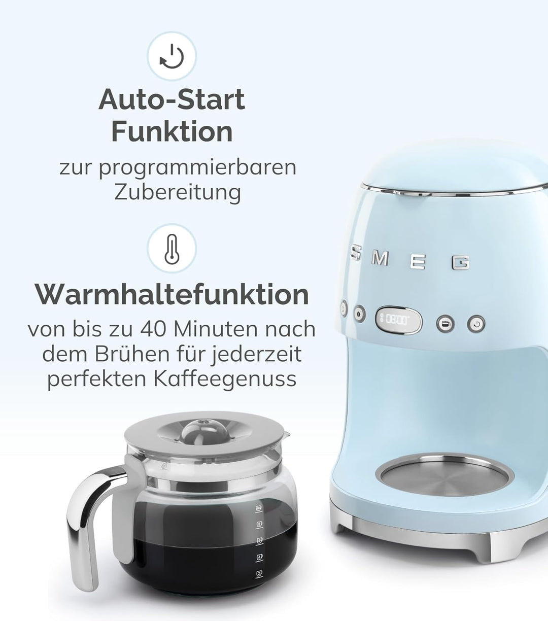 SMEG - Máq. Café DCF02CREU Creme, Creme