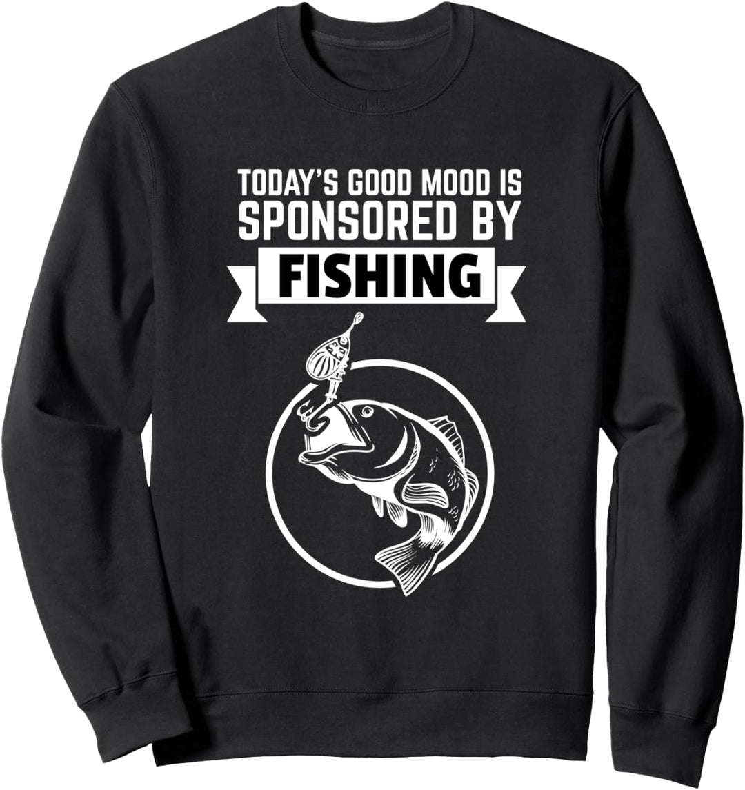 Angler Geschenk-Idee fürs Fischen und Angeln, Motiv-Sprüche Sweatshirt