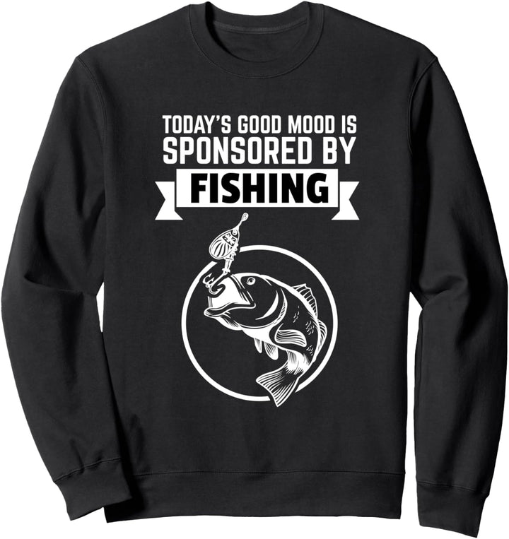 Angler Geschenk-Idee fürs Fischen und Angeln, Motiv-Sprüche Sweatshirt