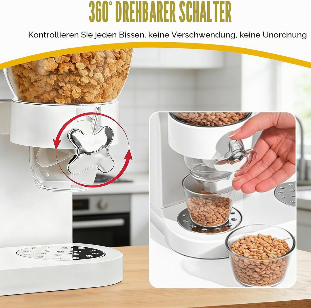 Cereal Dispenser 2L, Dreifacher Müsli Verteiler für die Arbeitsplatte, Müslispender 3er Set Luftdich