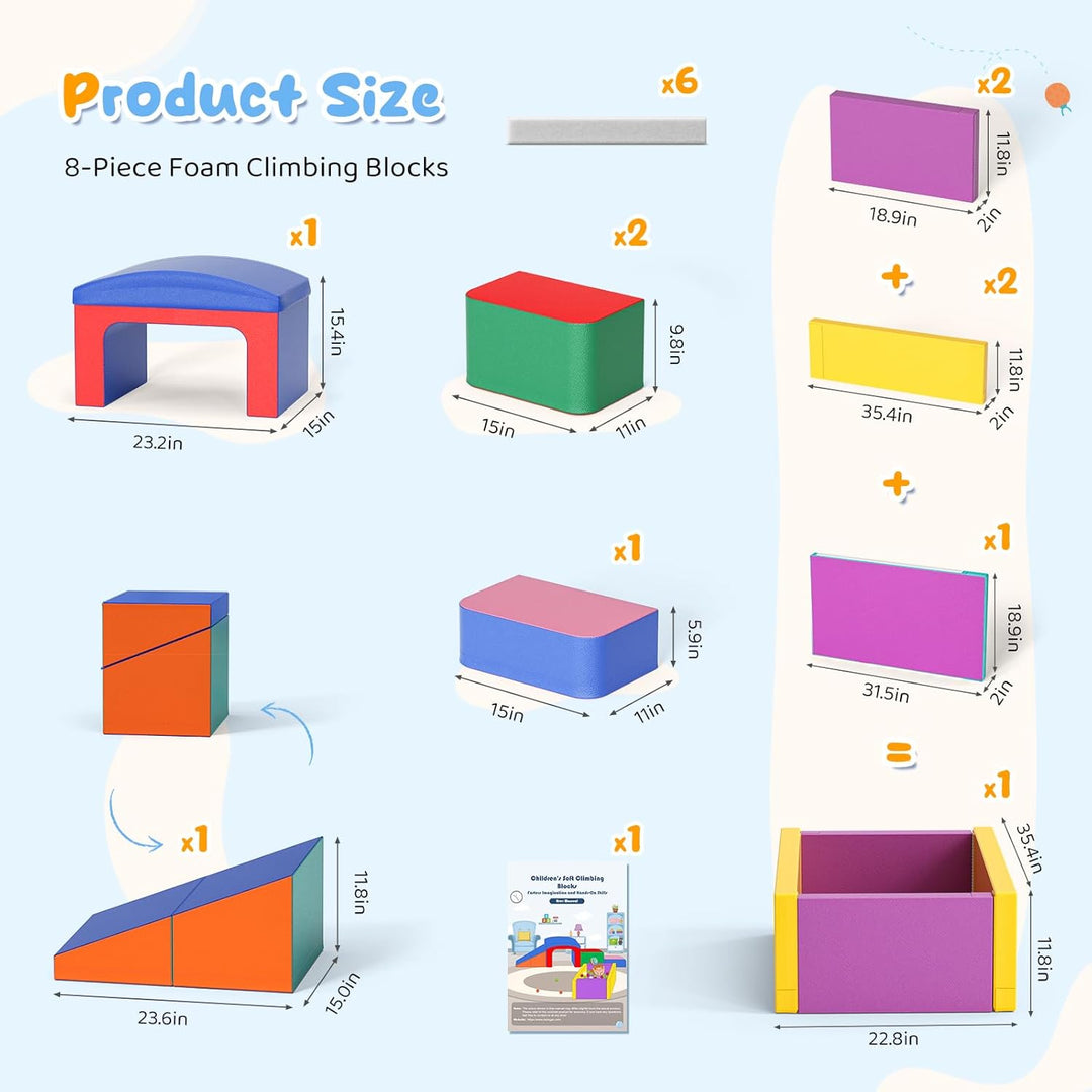 Kinder Schaumstoffbausteine, grosse Schaumstoffbausteine, Indoor-Kletterblöcke, Kinderklettergerüste