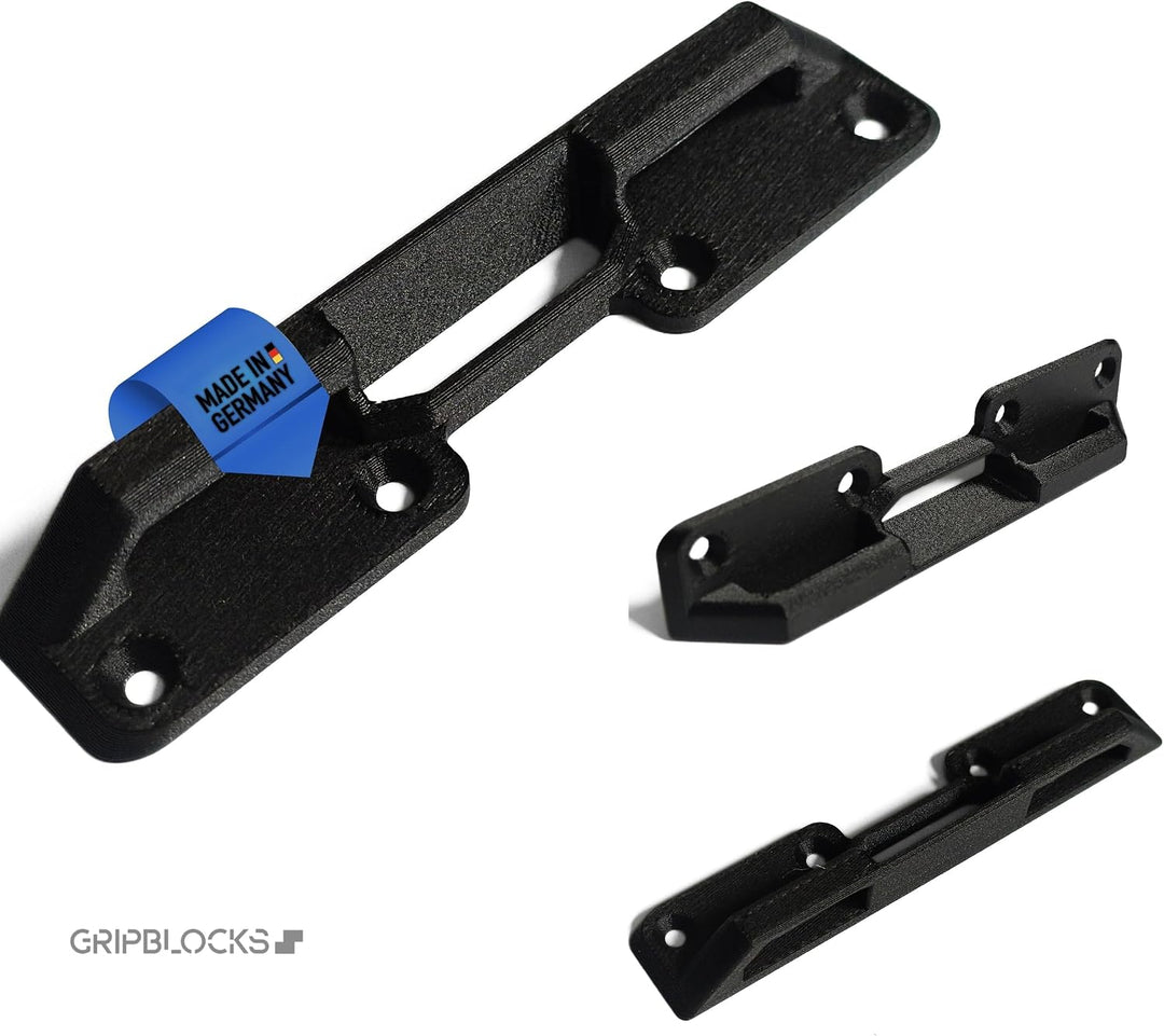 Halterungen für L-BOXX, 4 Stück schwarze Fixierungen, kompatibel mit Bosch Sortimo L-SAFE System, Mo