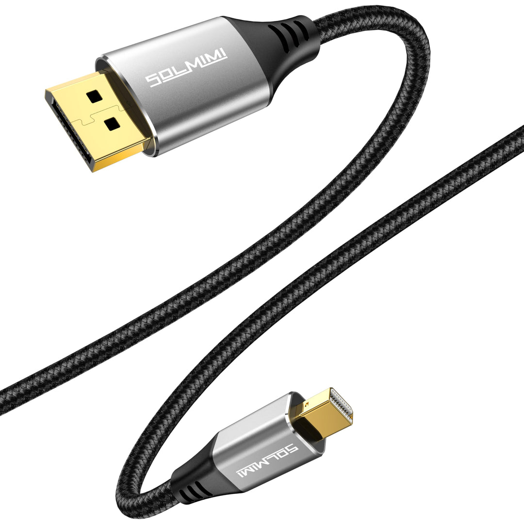 Mini DisplayPort zu DisplayPort Adapter Kabel, 8K@60Hz 4K@144Hz 2K@240Hz, Bidirektional DP 1.4 auf M