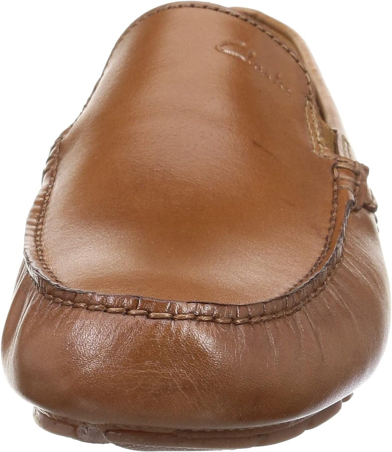 Clarks Herren Markman Plain Moccasin 42 EU Tan Leather, 42 EU Tan Leather