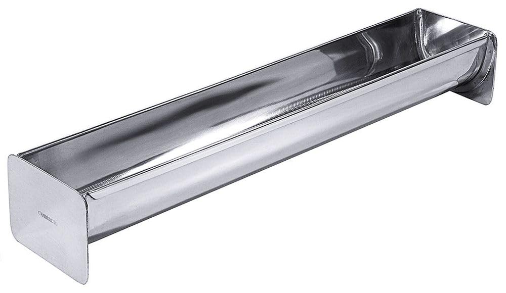 Contacto Terrinenform 35 cm 900ml Edelstahl 18/10 Dachrinnenform, Gastro-Qualität, spülmaschinengeei