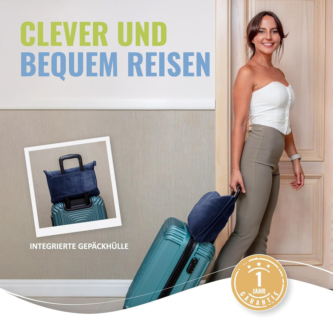 BOACAY Weiche &amp; Warme Reisedecke für Flugzeug &amp; Auto - Unentbehrlich für Lange Flüge für Frauen, Män