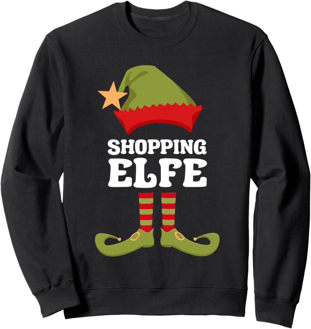 Shopping Elfe Weihnachtself Weihnachten Sweatshirt