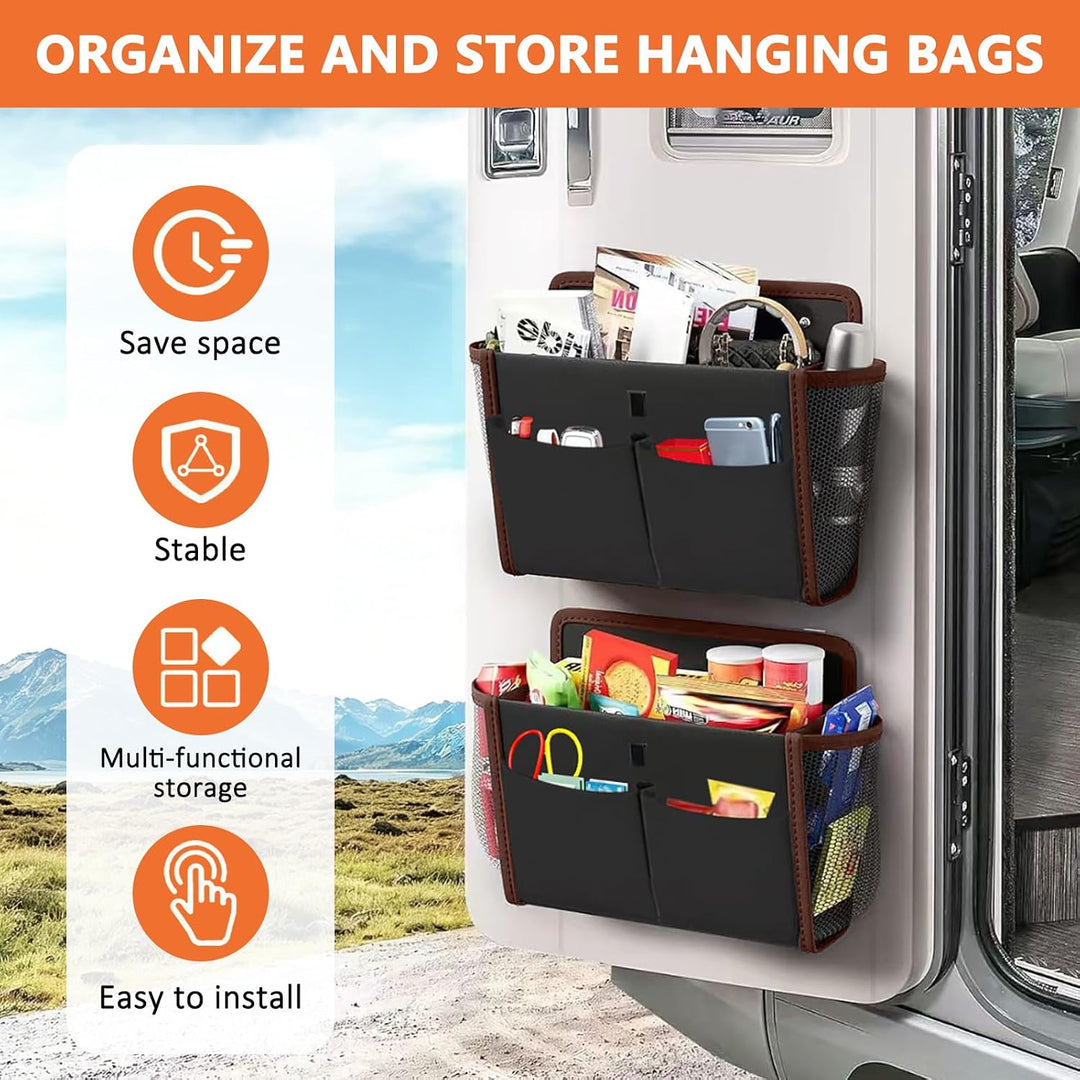 Wohnmobil Camping Organizer, Wohnwagen Deko Aufbewahrung mit Ohne Bohren Selbstklebend, Faltbare Woh