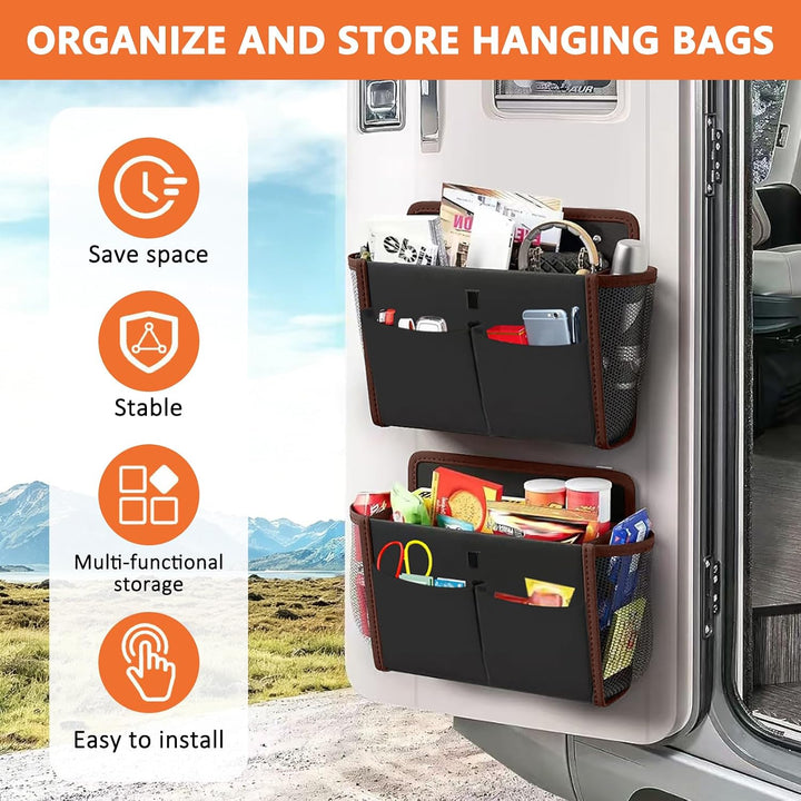 Wohnmobil Camping Organizer, Wohnwagen Deko Aufbewahrung mit Ohne Bohren Selbstklebend, Faltbare Woh