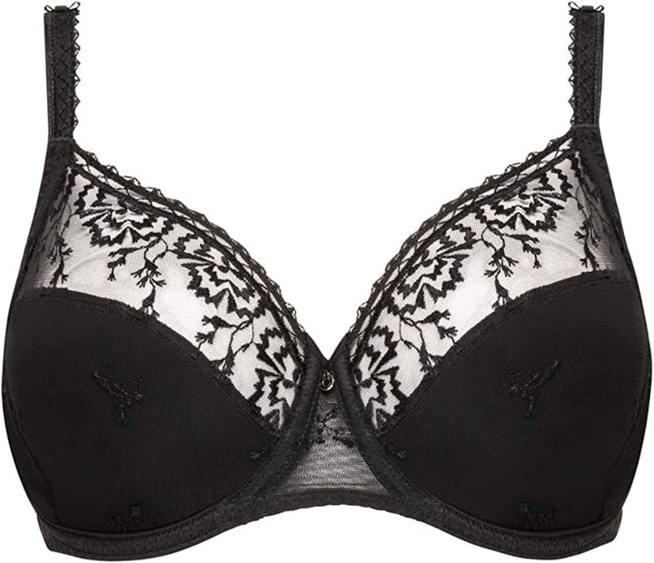 Chantelle Every Curve, Sehr Bedeckender Bügel-BH, Damen Unterwäsche 70F Schwarz, 70F Schwarz