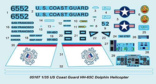 Trumpeter 05107 - Modellbausatz US Coast Guard HH-65C Dolphin Helicopter