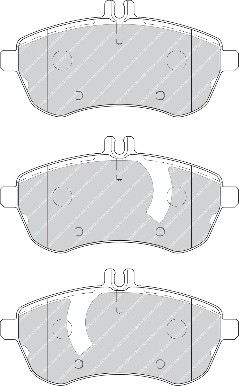 Ferodo FDB4199 PREMIER Bremsbelagsatz, Scheibenbremse - (4-teilig) - (4 Stück)
