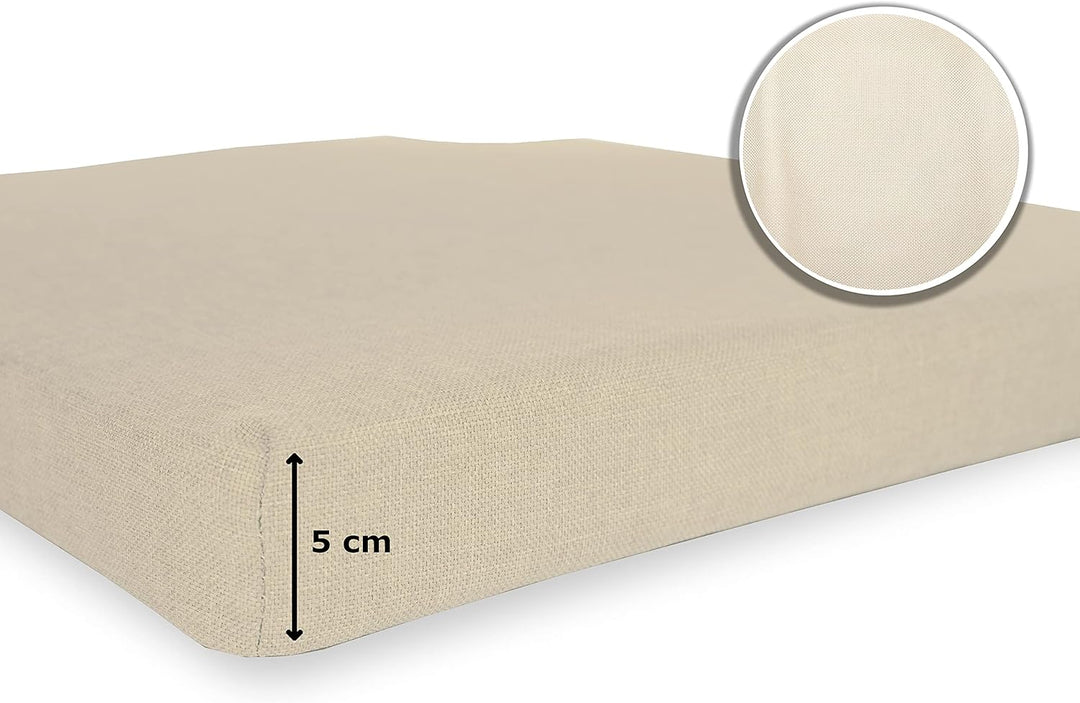 sunnypillow 4er Set Stuhlkissen mit Klettverschluss Polsterauflage Auflage für Stühle - Indoor/Outdo
