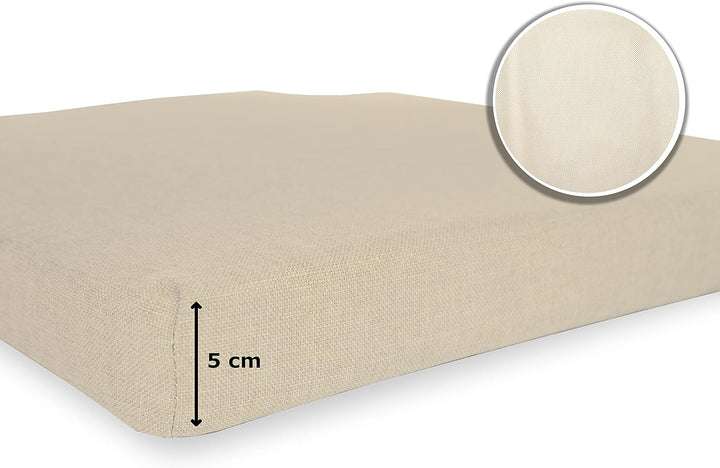 sunnypillow 4er Set Stuhlkissen mit Klettverschluss Polsterauflage Auflage für Stühle - Indoor/Outdo