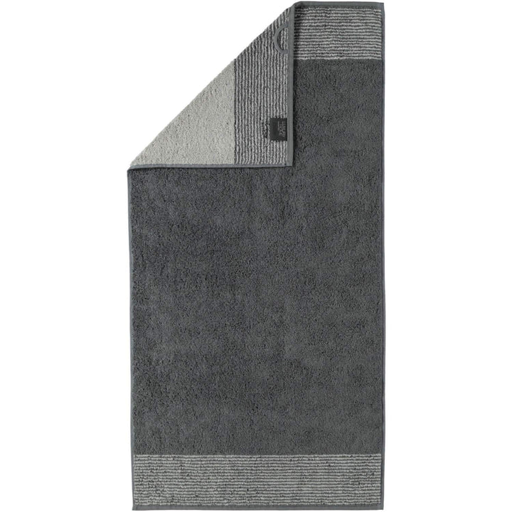 CAWÖ Home Handtücher Luxury Home Two-Tone 590 Schiefer - 77 Saunatuch 80x200 cm, Saunatuch 80x200 cm