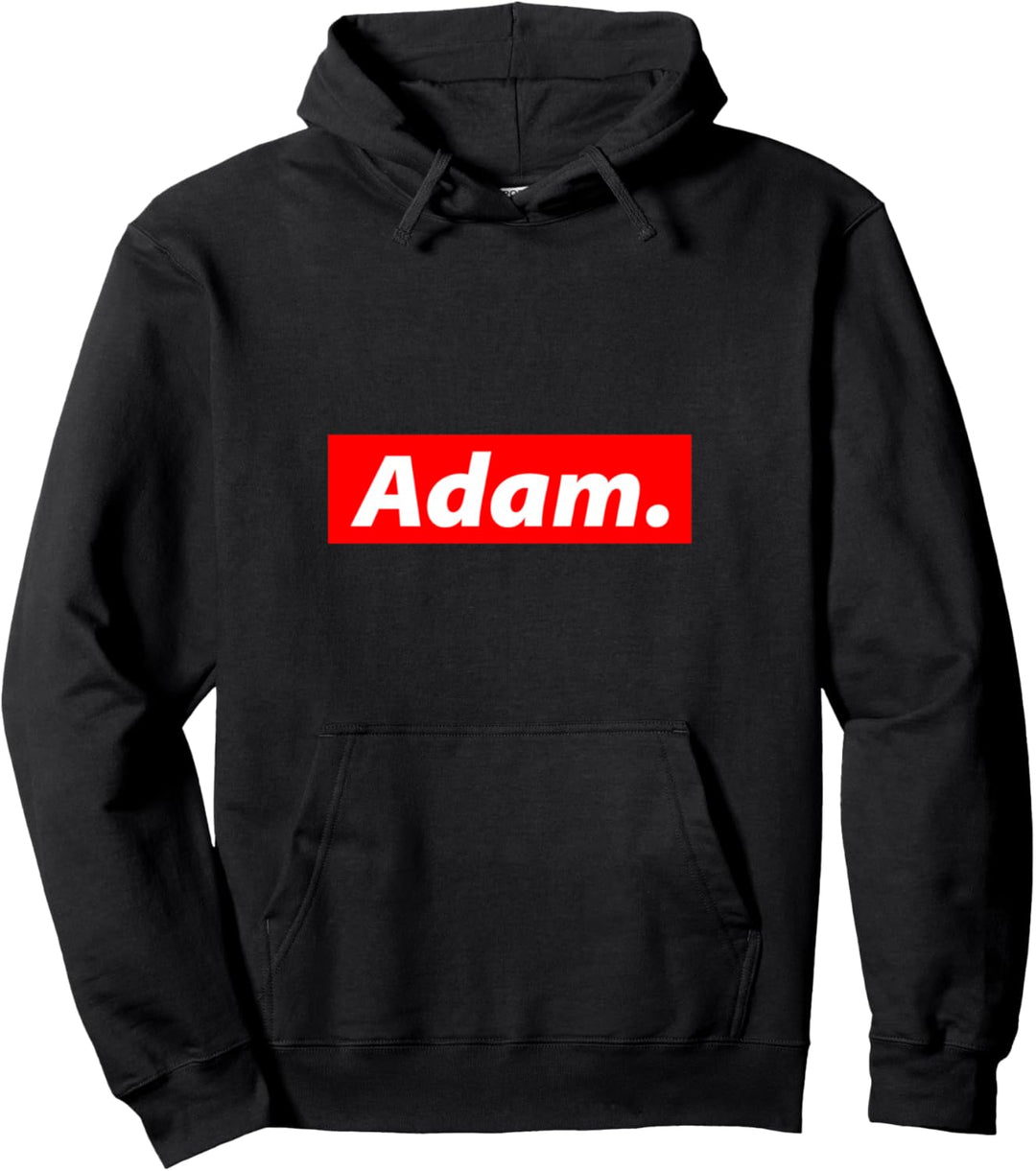 Adam Name Kostüm Red Box Logo personalisierter Name für Adam Pullover Hoodie