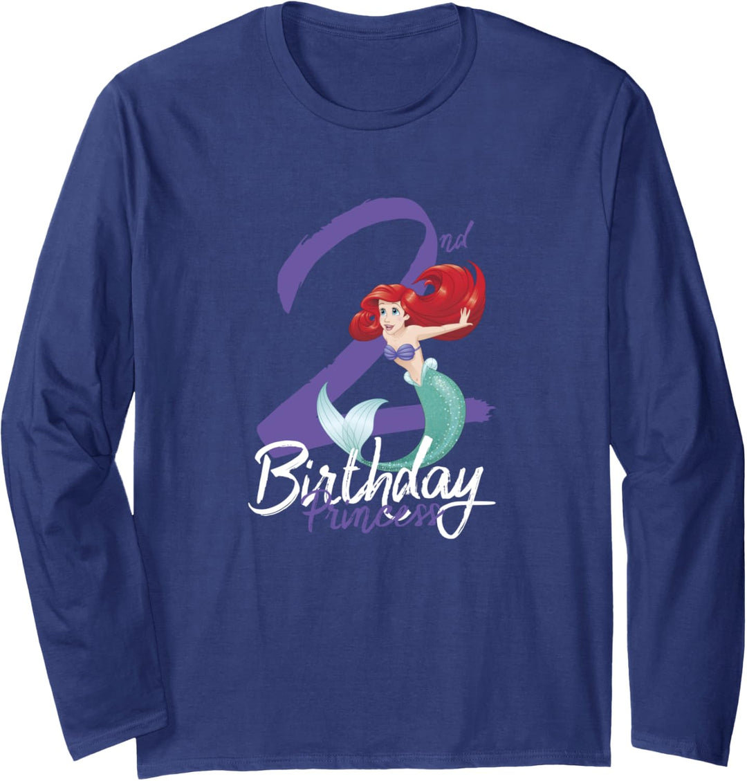 Disney Little Mermaid Ariel 2nd Birthday Princess Langarmshirt