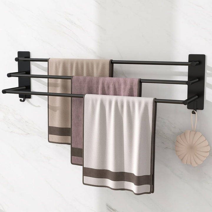 Vista Handtuch Halterung ohne Bohren 3 Etagen 75cm Edelstahl Selbstklebende Handtuchhalter Wandmonti