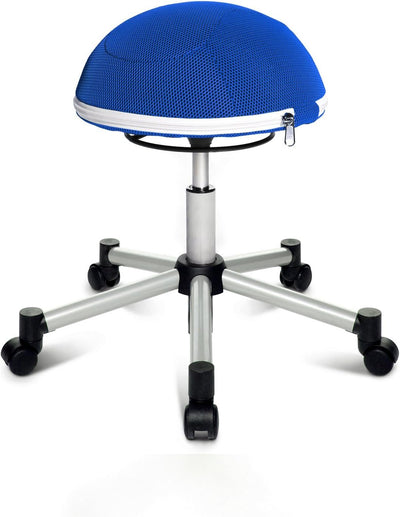 Topstar Sitness Half Ball, Fitness-Hocker, Arbeitshocker, Rollhocker, Dreidimensional bewegliche Sit