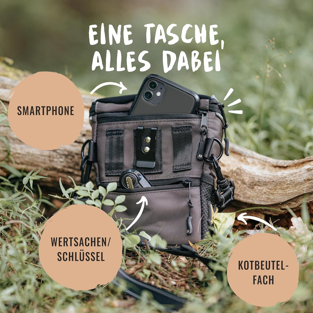 Rudelkönig Leckerlitasche für Hunde - Praktische Gassi Tasche Hund für das Hundetraining - Leckerlib