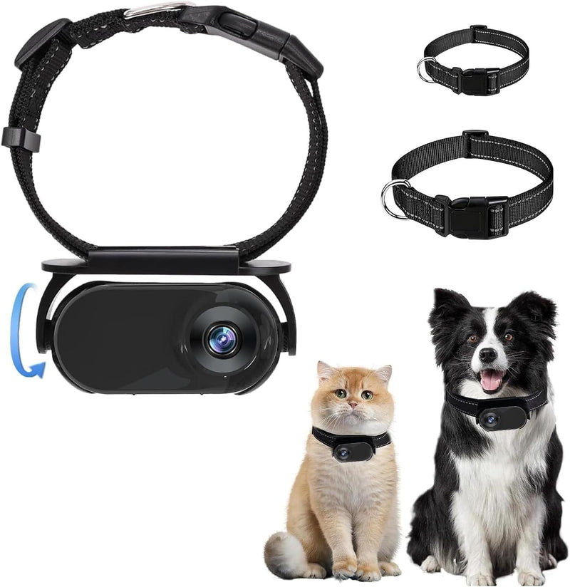 Fabater Katzenhalsband-Kamera, 1080P HD-Hunde-Tracker-Halsband, Mini-Action-Kamera für Videoaufzeich