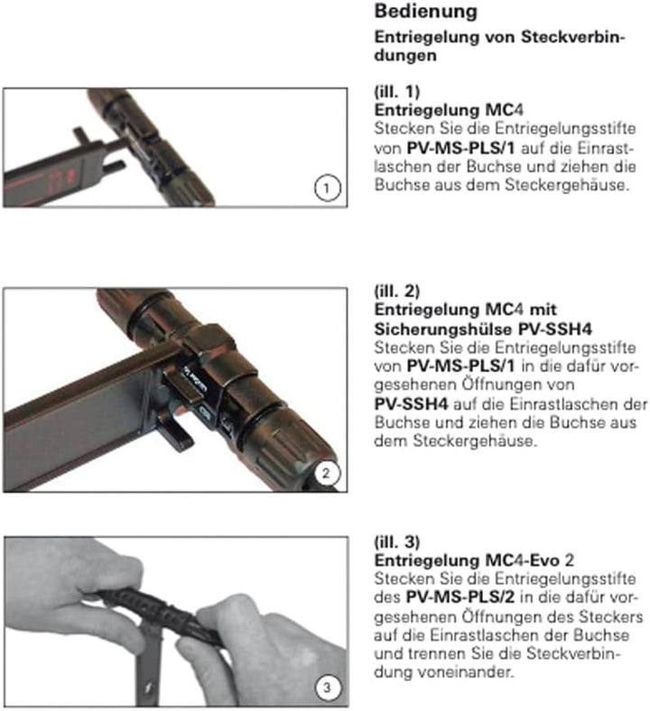 PV-Montage Werkzeug Set für Solar Stecker MC4 (Multi-Contact) Solar Schraubenschlüssel inkl. Tasche