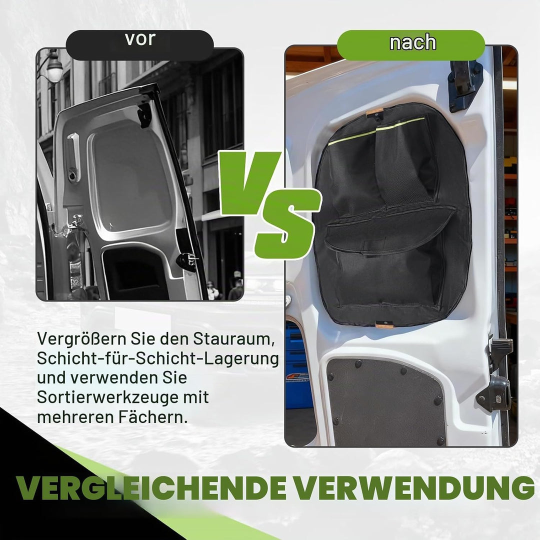 Scheunentor-Aufbewahrungsorganizer kompatibel mit Peugeot Partner &amp; Citroen Berlingo 2008-2018, 2 Pc