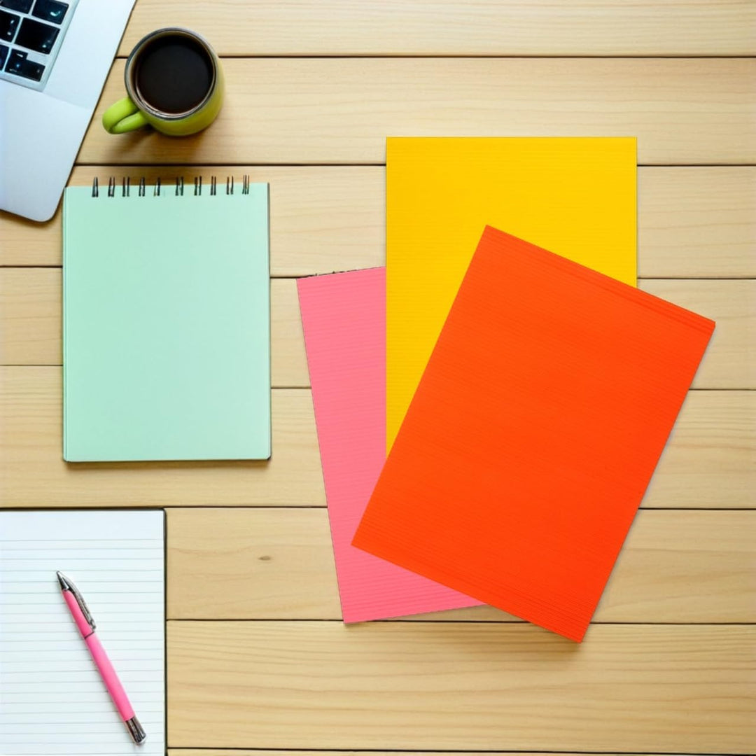 NUOBESTY 20 Stück Buntes Wellpapier A4 Für Diy Bastelarbeiten Kreatives Handwerkspapier Für Schule K