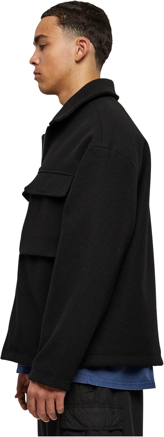Urban Classics Herren Big Pocket Blouson Jacke XL Schwarz, XL Schwarz