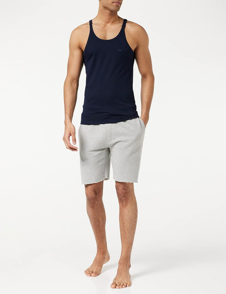 Emporio Armani Herren Schlafanzugoberteil (2er Pack), Schwarz, M S White/White, S White/White